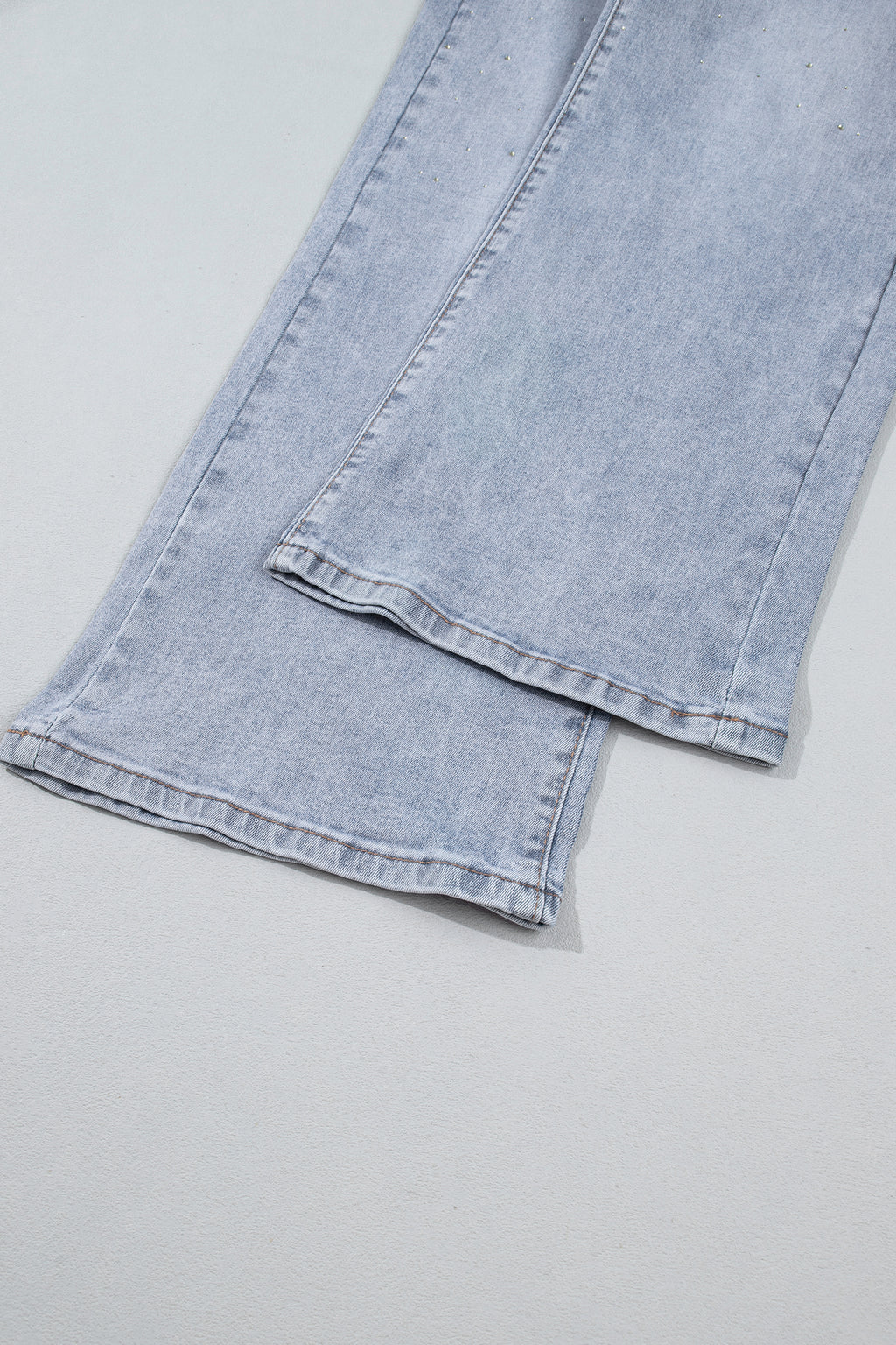 Beau Blue Sparkle Detail Western Casual Shift Jeans