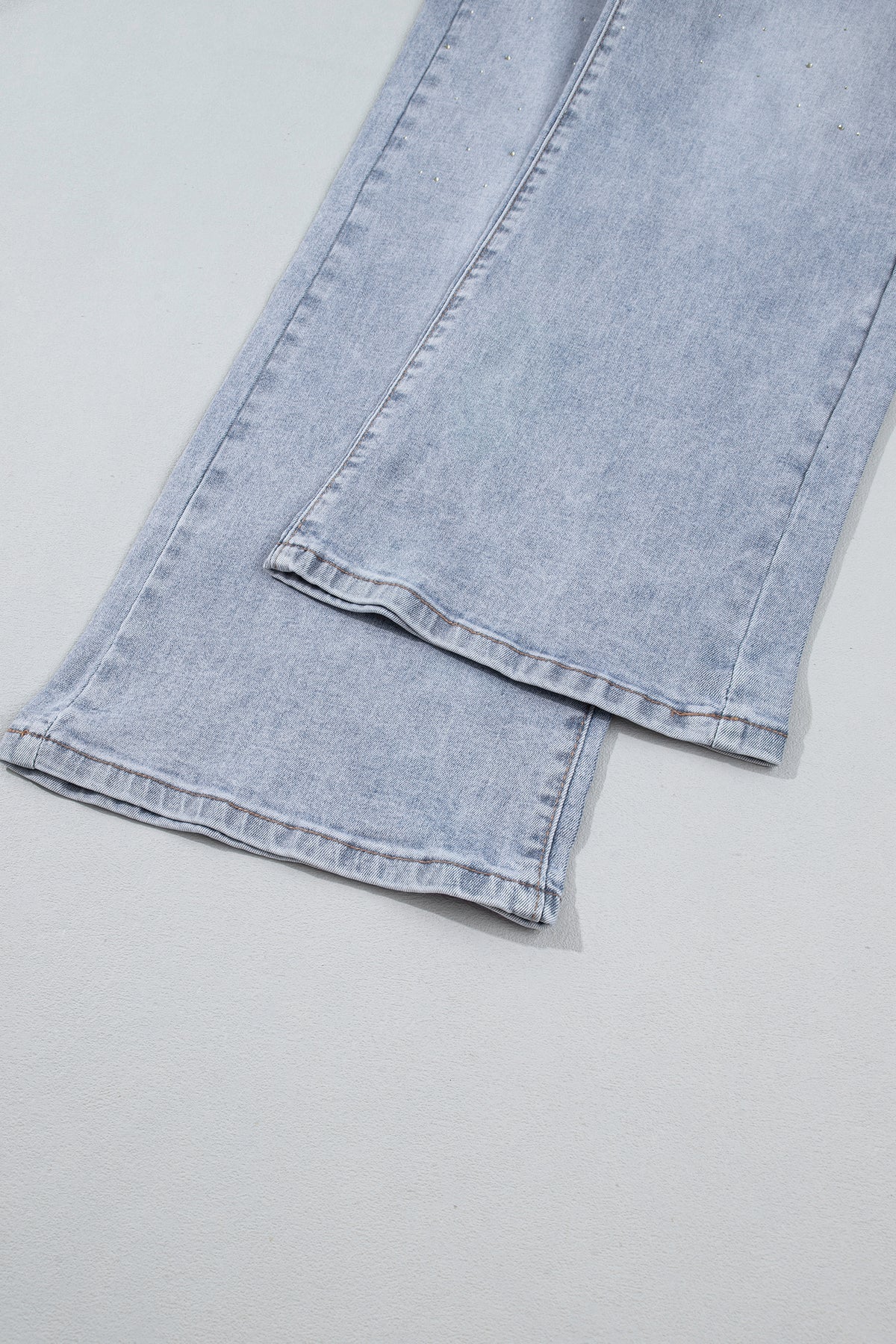 Beau Blue Sparkle Detail Western Casual Shift Jeans