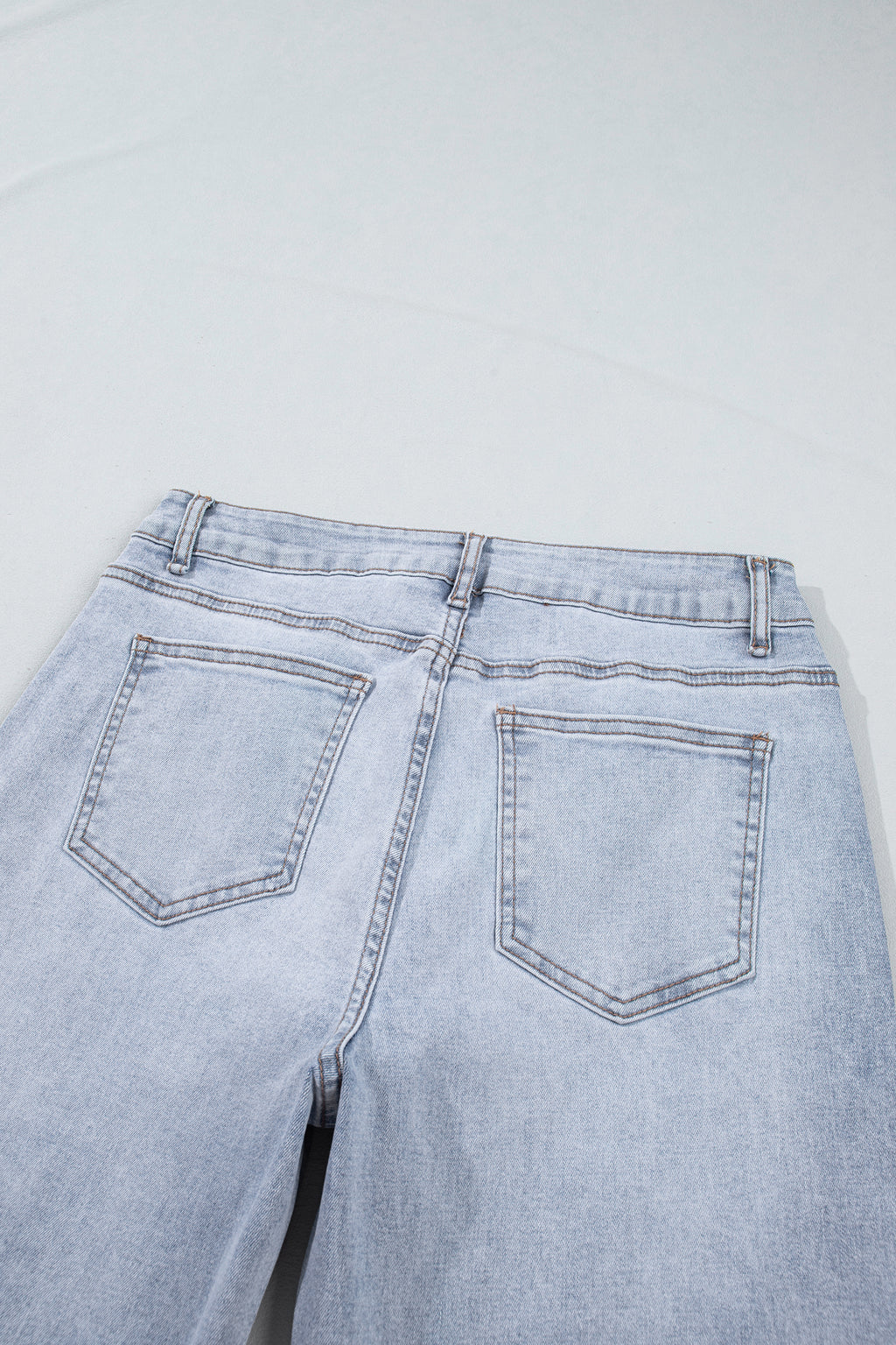 Beau Blue Sparkle Detail Western Casual Shift Jeans