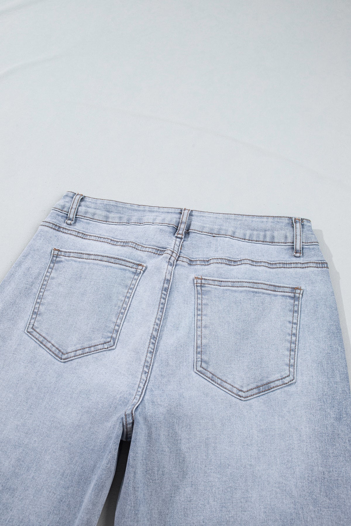 Beau Blue Sparkle Detail Western Casual Shift Jeans