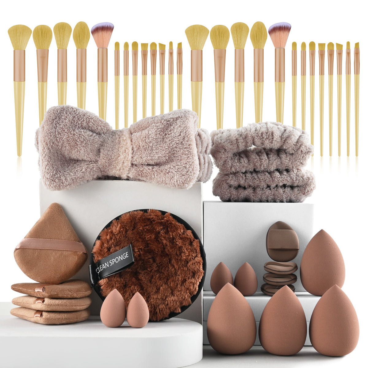 A complete set of 46 brushes
