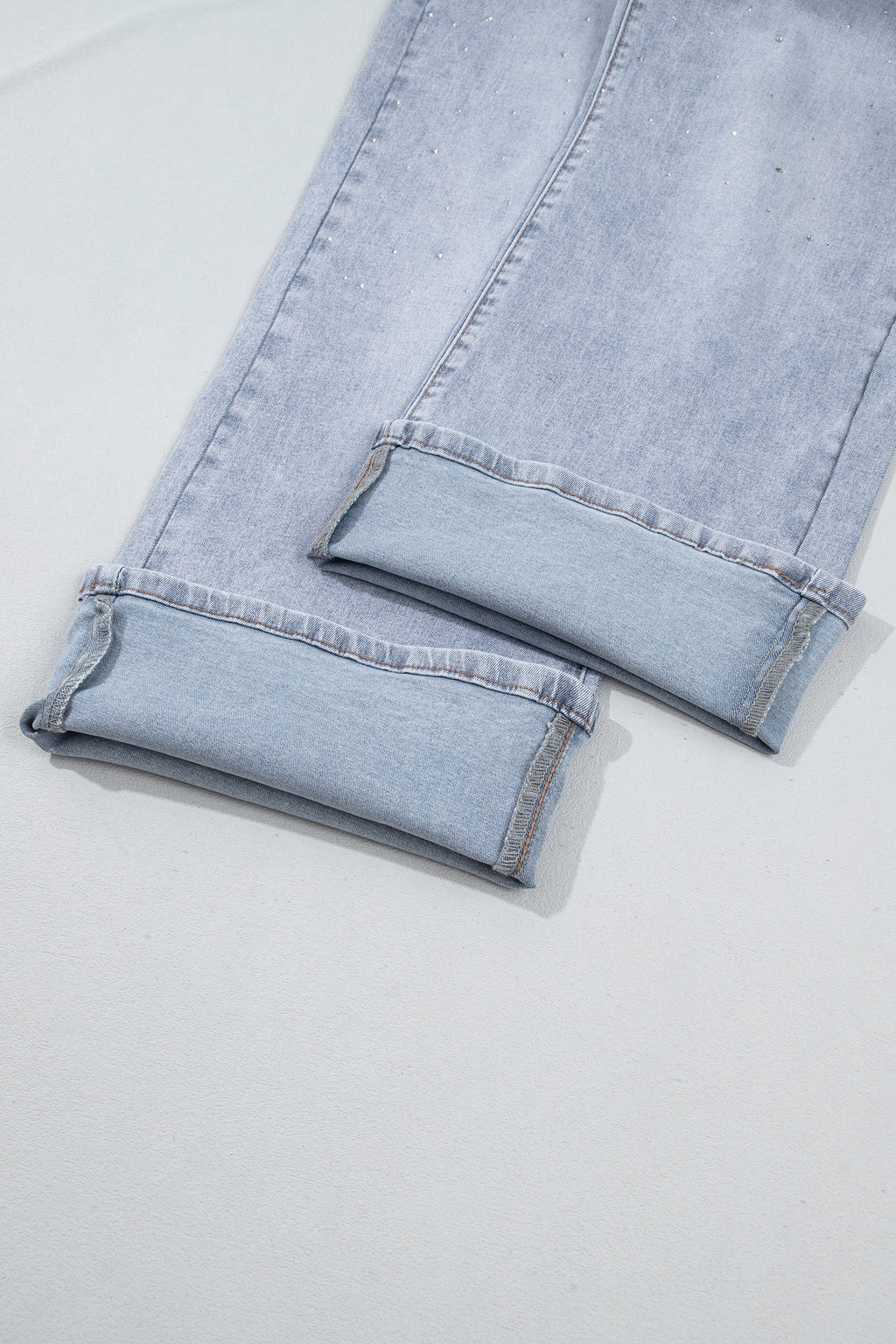 Beau Blue Sparkle Detail Western Casual Shift Jeans