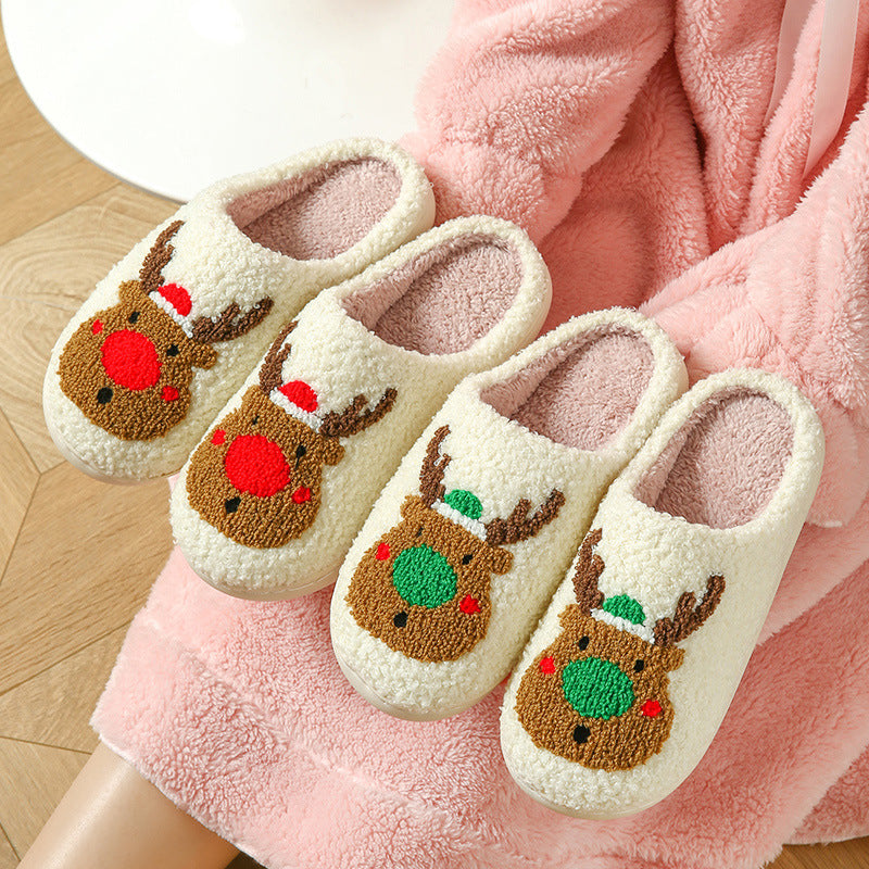 Women's Plush Heart-shaped Indoor Slippers